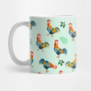 Rooster Pattern Mug